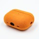 Husa alcantara SILKASE pentru Airpods Pro/ Pro 2, culoare portocaliu, soft (Pro, H0586) by www.silkase.ro